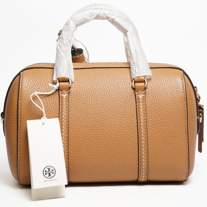 TORY BURCH THEA 荔枝紋手提/斜背二用波士頓包 棕色