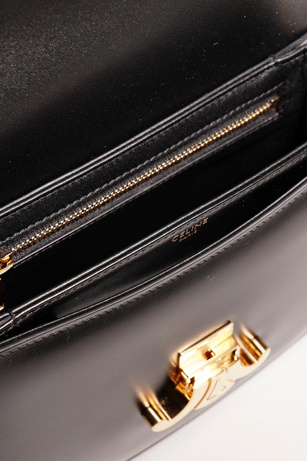 CELINE 牛皮 TEEN BESACE TRIOMPHE 凱旋門馬鞍包/斜背包