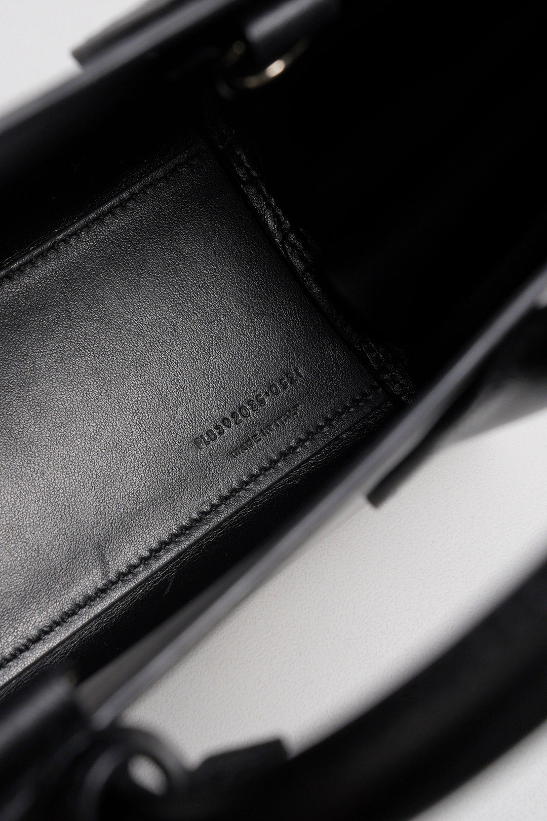 SAINT LAURENT nano22風琴包/肩背包（黑色粒面牛皮）