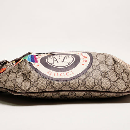 Gucci 塗層帆布刺繡設計腰包