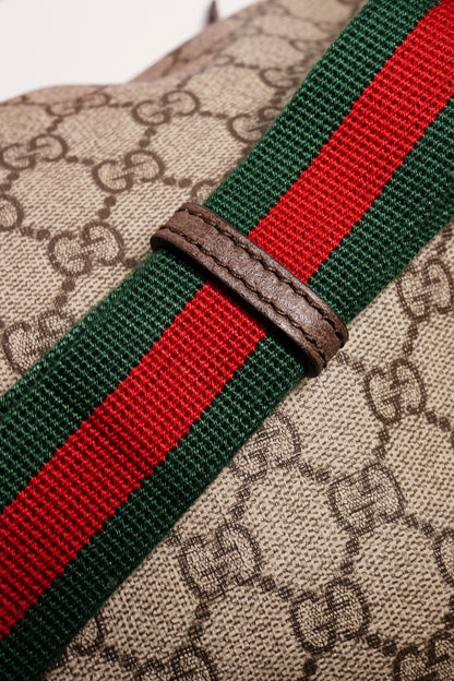Gucci 塗層帆布刺繡設計腰包