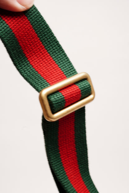 Gucci 塗層帆布刺繡設計腰包