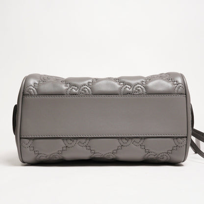 GUCCI GG Matelasse 壓紋波士頓包 mini speedy（灰色）