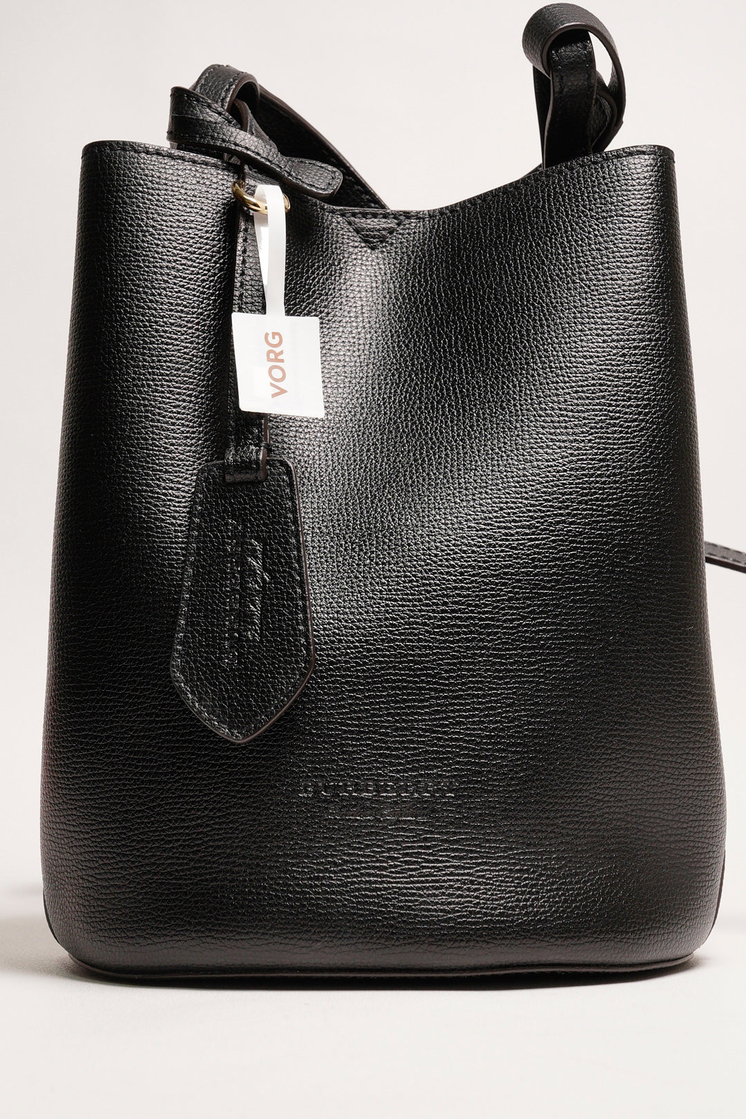 Burberry 雙面小水桶包（黑色/內裏格紋）