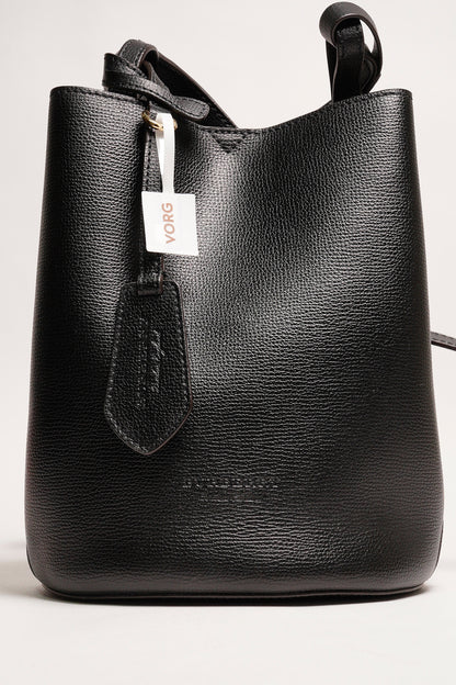 Burberry 雙面小水桶包（黑色/內裏格紋）
