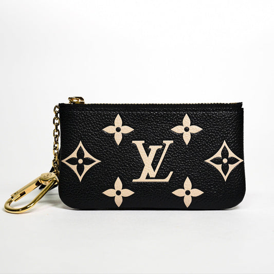 LOUIS VUITTON 黑白色鑰匙零錢包(全新)