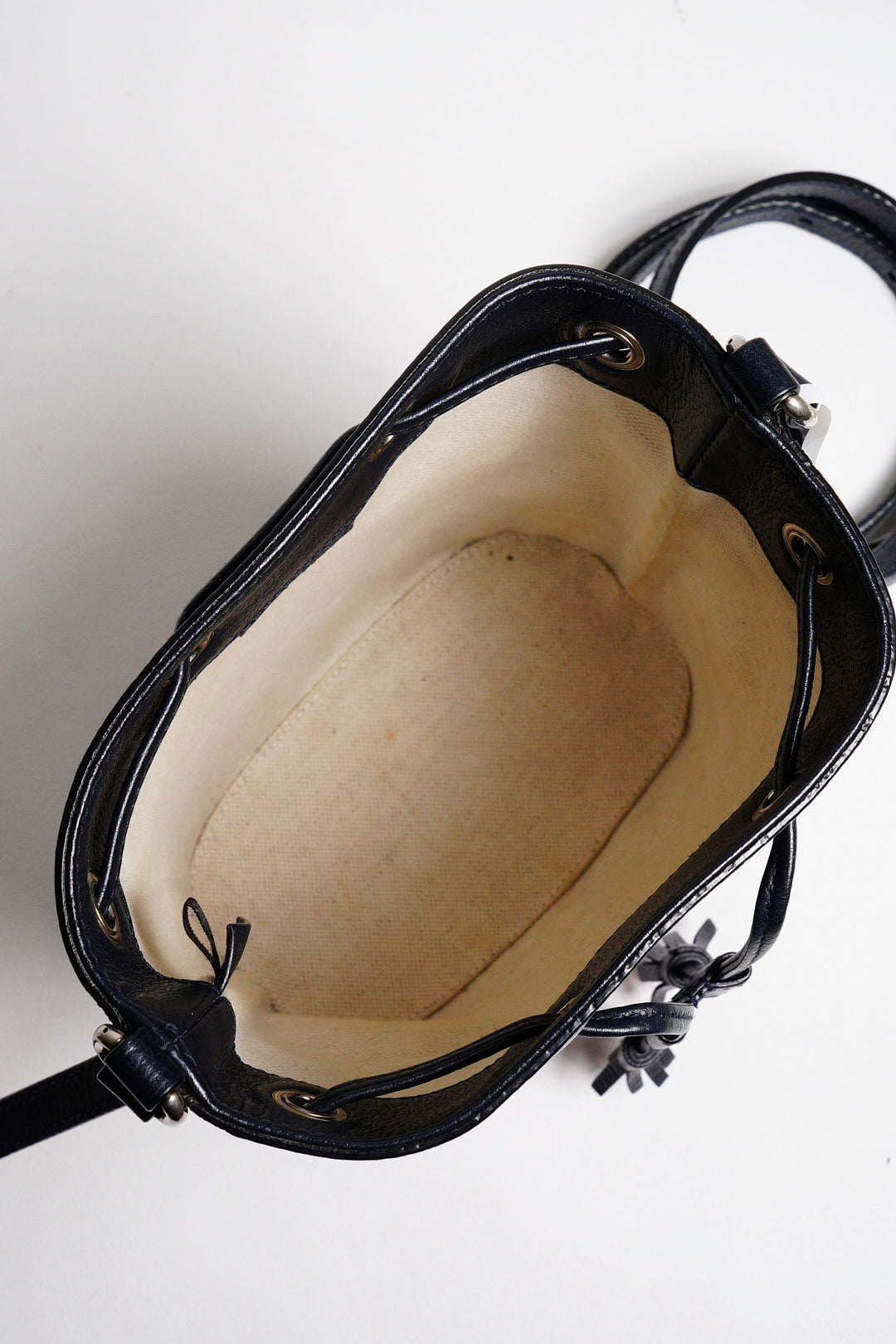 GUCCIi Supreme Ophidia 水桶斜背包(黑藍色)