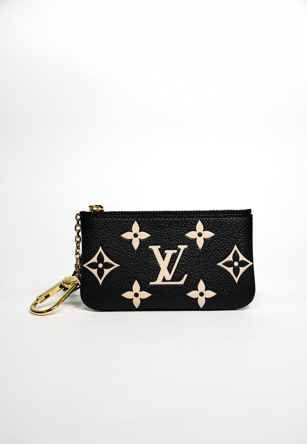 LOUIS VUITTON 黑白色鑰匙零錢包(全新)