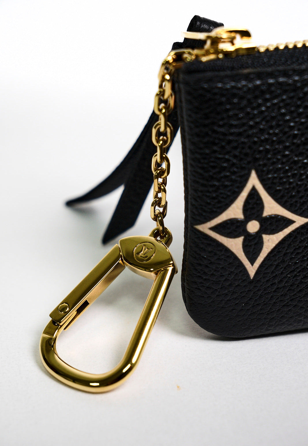 LOUIS VUITTON 黑白色鑰匙零錢包(全新)