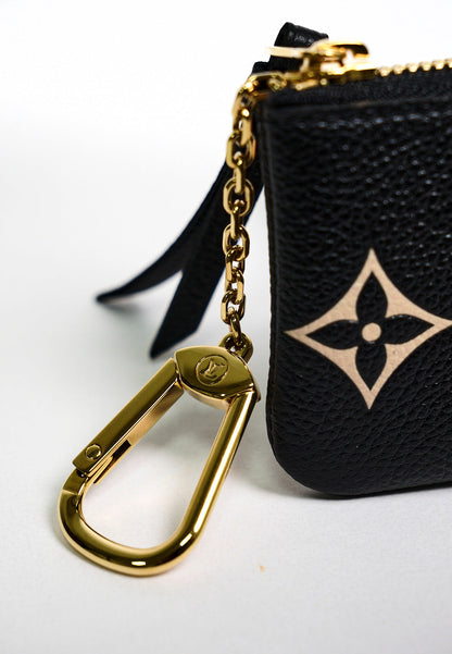 LOUIS VUITTON 黑白色鑰匙零錢包(全新)
