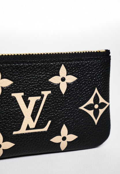 LOUIS VUITTON 黑白色鑰匙零錢包(全新)