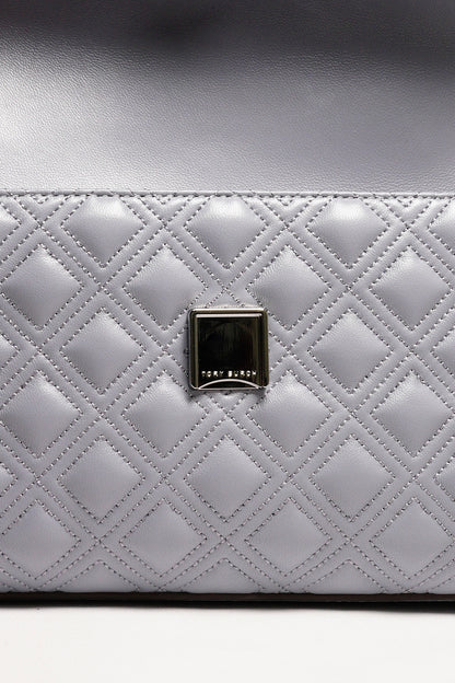 Tory Burch 鏈條流蘇斜背包  (霧霾灰藍）