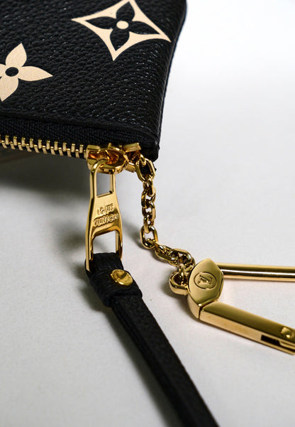 LOUIS VUITTON 黑白色鑰匙零錢包(全新)