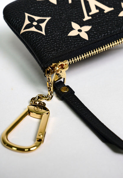 LOUIS VUITTON 黑白色鑰匙零錢包(全新)