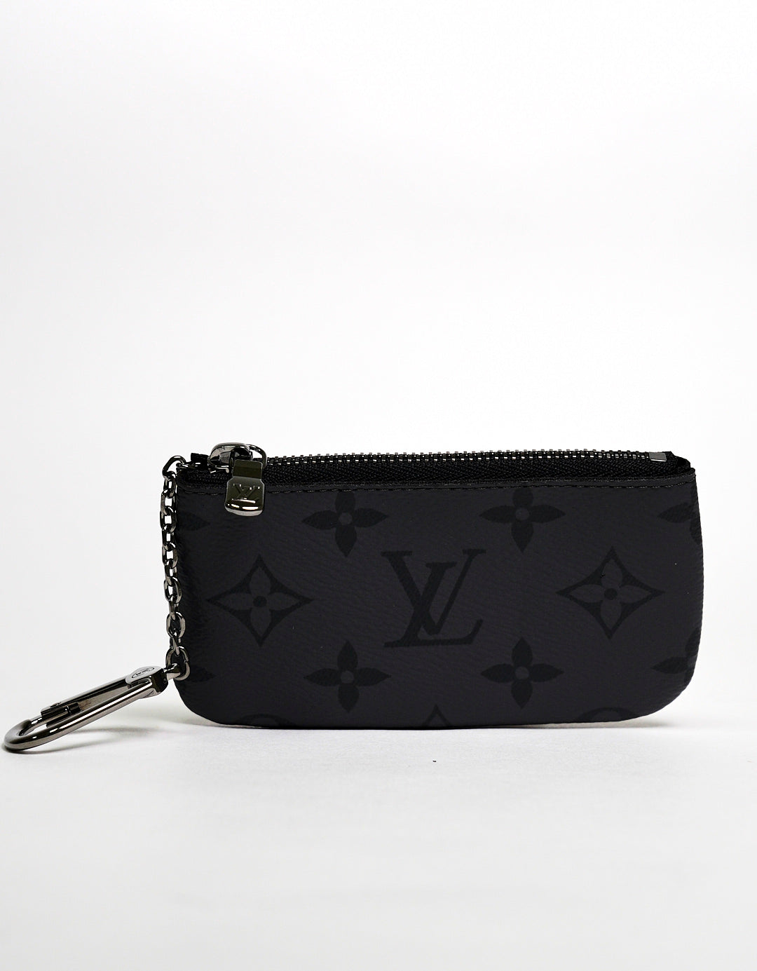 LOUIS VUITTON 黑灰色雙面零錢包（全新）