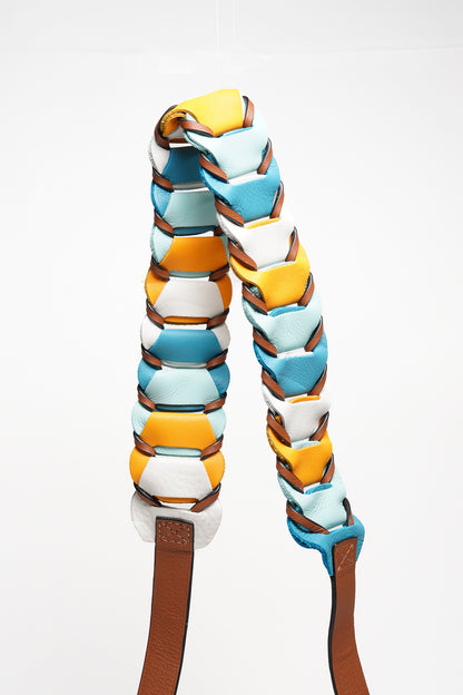 LOEWE包袋配件萬用肩帶（黃藍色）