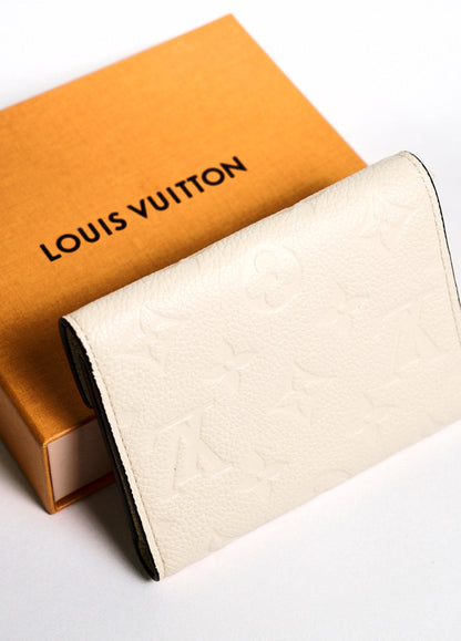 LOUIS VUITTON奶油色短夾（全新）