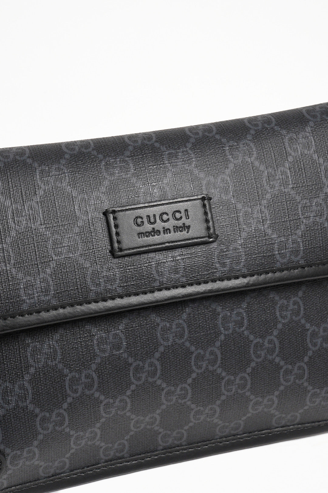 GUCCI 黑色老花腰包 (全新)