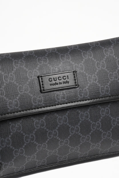 GUCCI 黑色老花腰包 (全新)