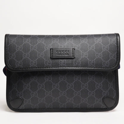 GUCCI 黑色老花腰包 (全新)