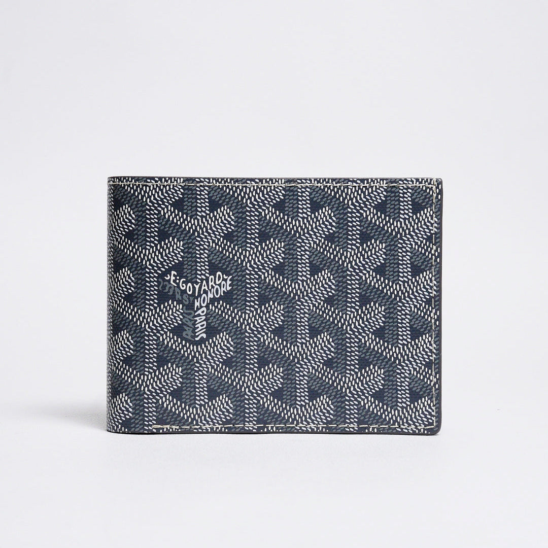 Goyard Victoire Wallet 帆布對折8卡短夾(藍)