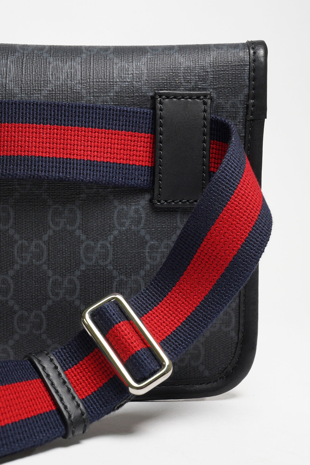 GUCCI 黑色老花腰包 (全新)