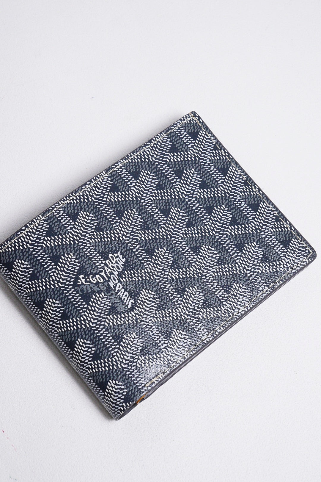Goyard Victoire Wallet 帆布對折8卡短夾(藍)