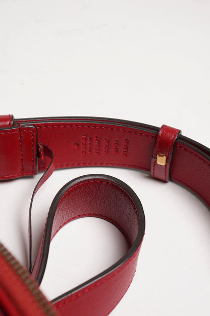 Gucci Marmont 紅色 三件套腰包
