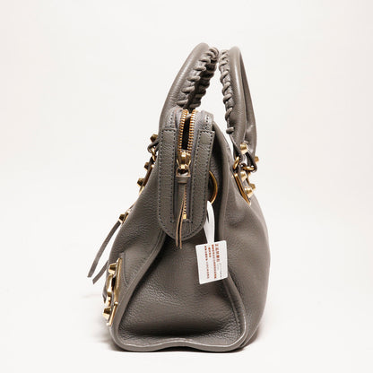 巴黎世家BALENCIAGA S City Edge機車包（灰色）