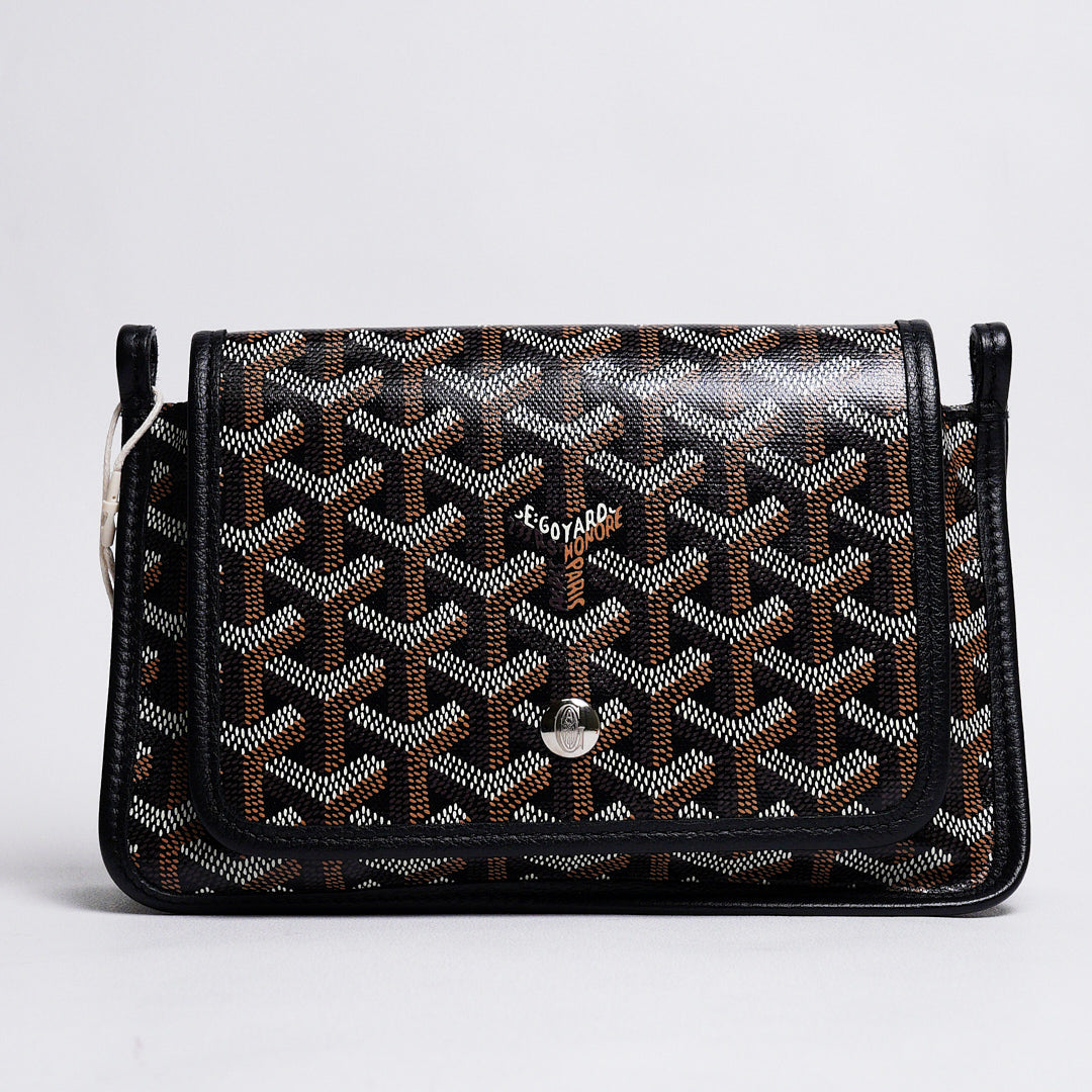 GOYARD PLUMET 經典LOGO翻蓋扁斜背包