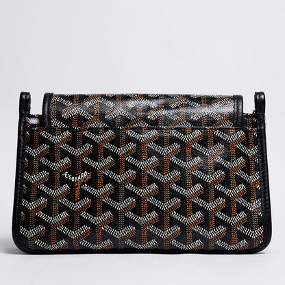 GOYARD PLUMET 經典LOGO翻蓋扁斜背包