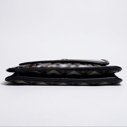 GOYARD PLUMET 經典LOGO翻蓋扁斜背包