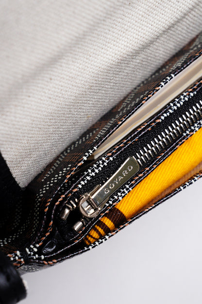 GOYARD PLUMET 經典LOGO翻蓋扁斜背包