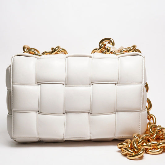 BOTTEGA VENETA 大金屬鍊條 Chain Cassette斜揹包