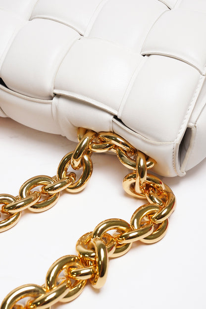 BOTTEGA VENETA 大金屬鍊條 Chain Cassette斜揹包
