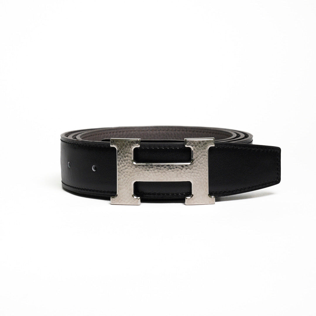 HERMES  H Striee皮帶釦 & 雙面皮腰帶32 mm