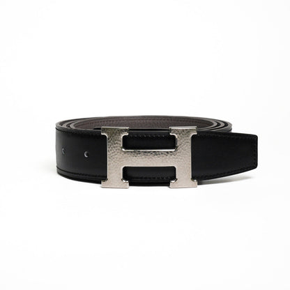HERMES  H Striee皮帶釦 & 雙面皮腰帶32 mm