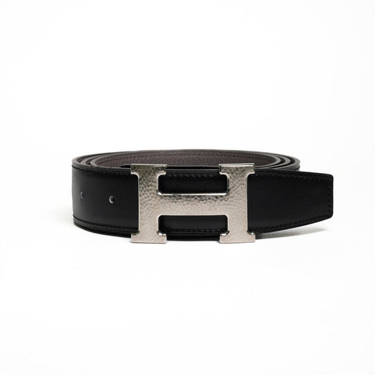 HERMES  H Striee皮帶釦 & 雙面皮腰帶32 mm
