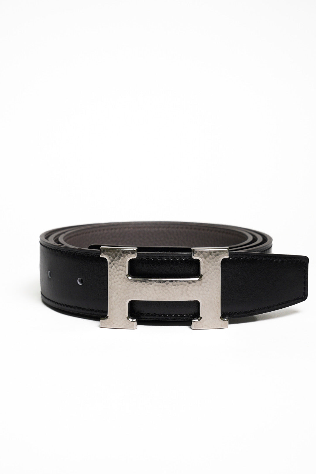 HERMES  H Striee皮帶釦 & 雙面皮腰帶32 mm