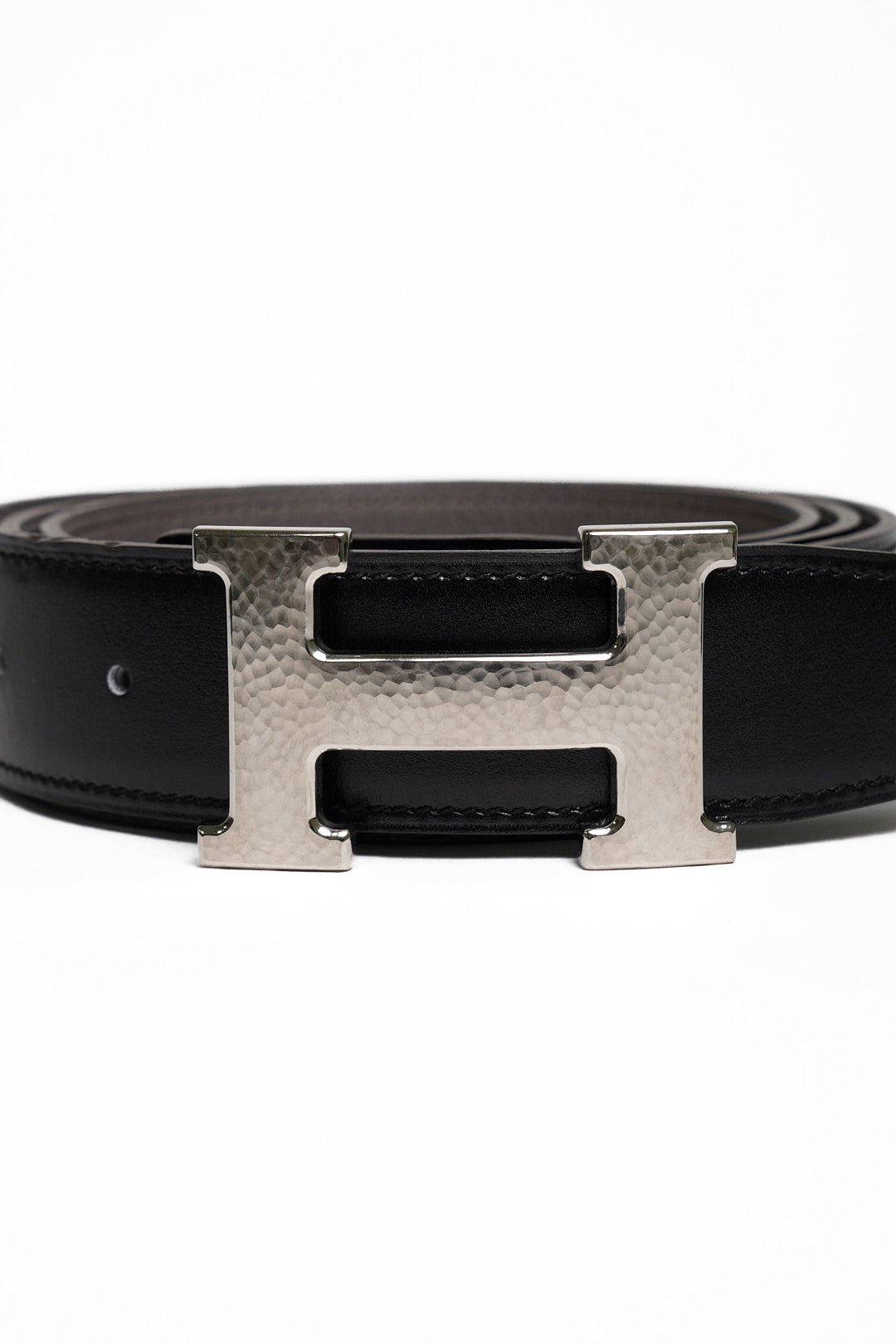 HERMES  H Striee皮帶釦 & 雙面皮腰帶32 mm