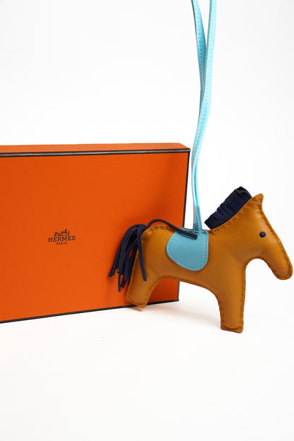 HERMES 愛馬仕小羊皮手工馬兒吊飾
