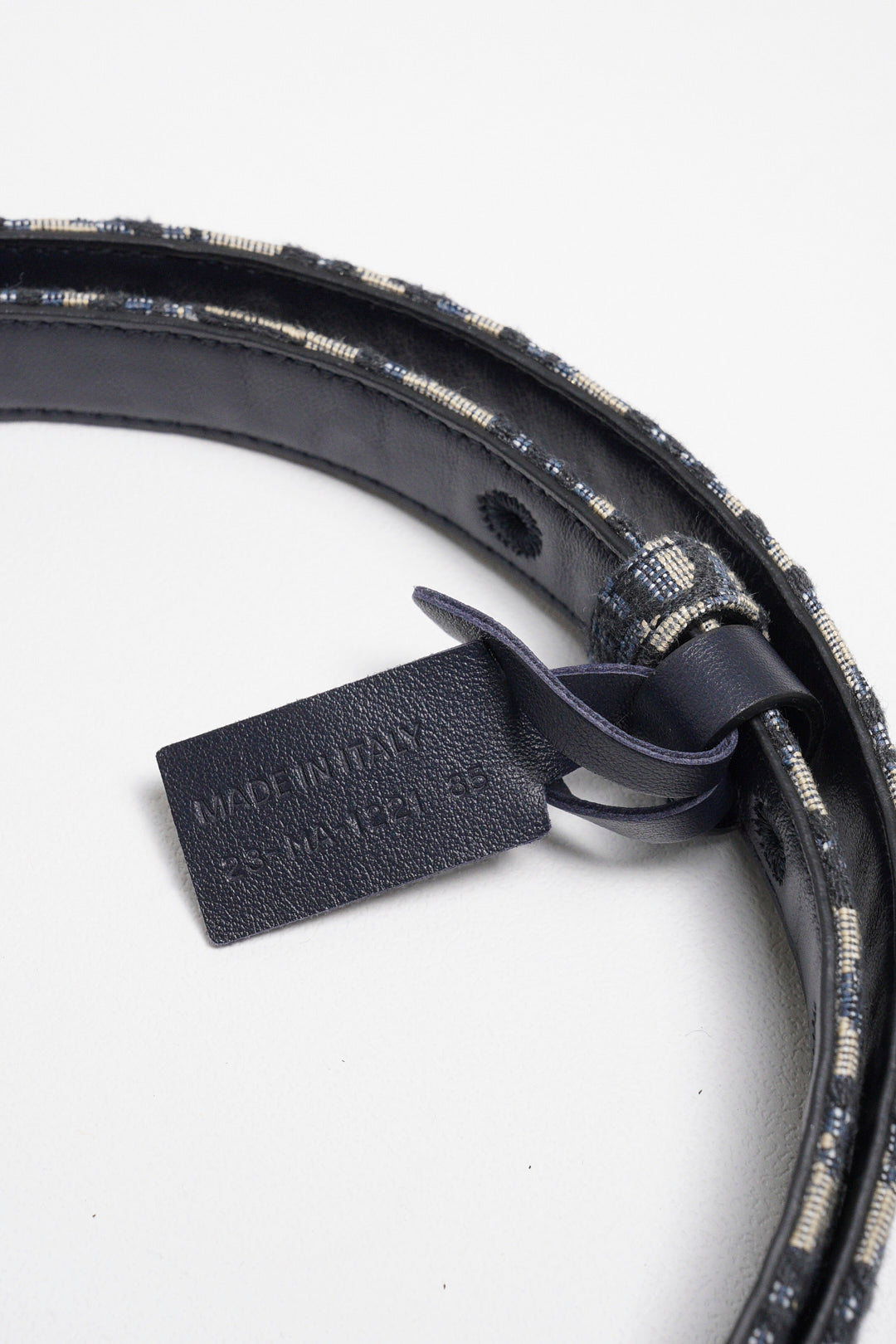 Dior 經典雙面老花皮帶 CD logo(藍）