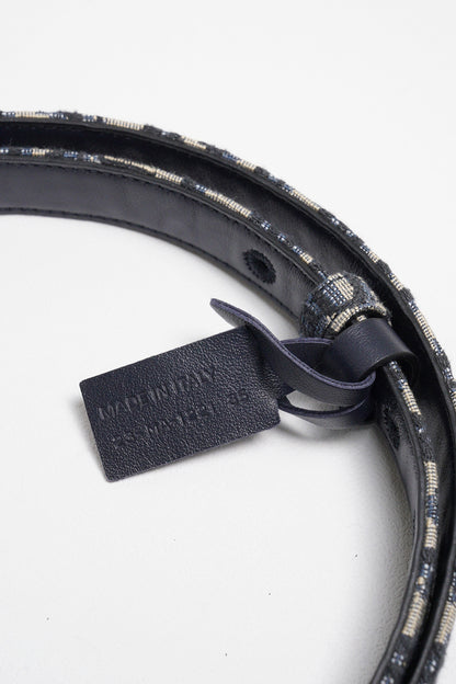 Dior 經典雙面老花皮帶 CD logo(藍）