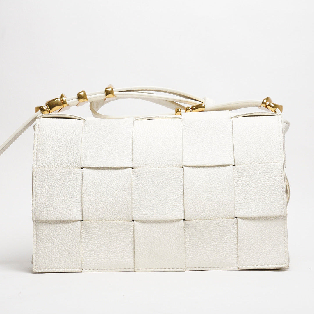BOTTEGA VENETA 編織肩背包/斜背包 （白色）