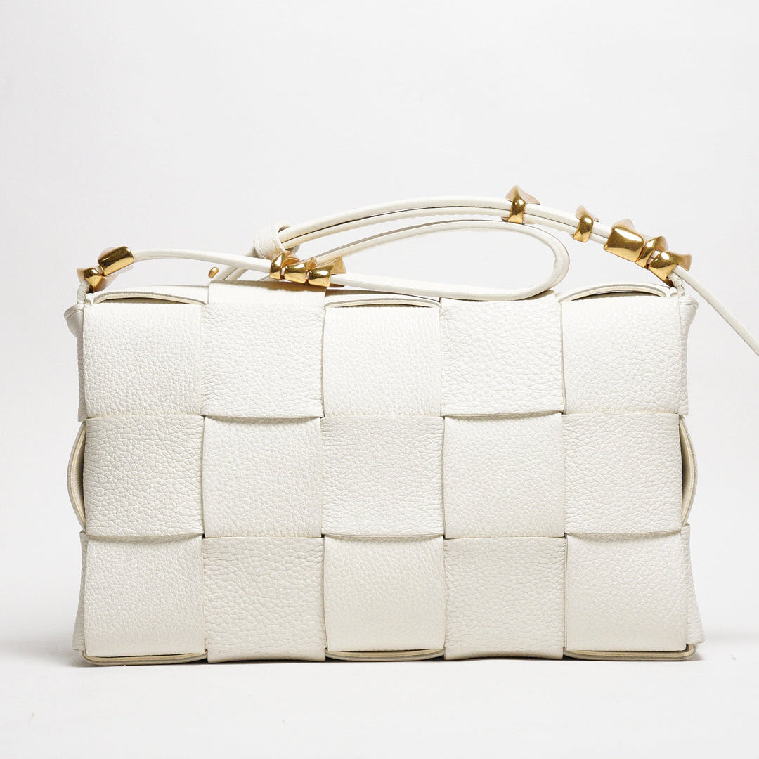 BOTTEGA VENETA 編織肩背包/斜背包 （白色）