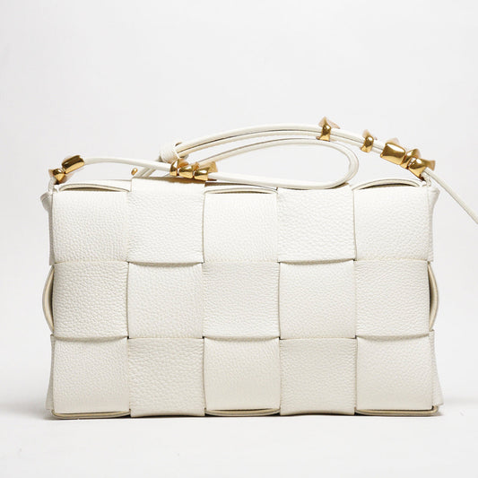 BOTTEGA VENETA 編織肩背包/斜背包 （白色）