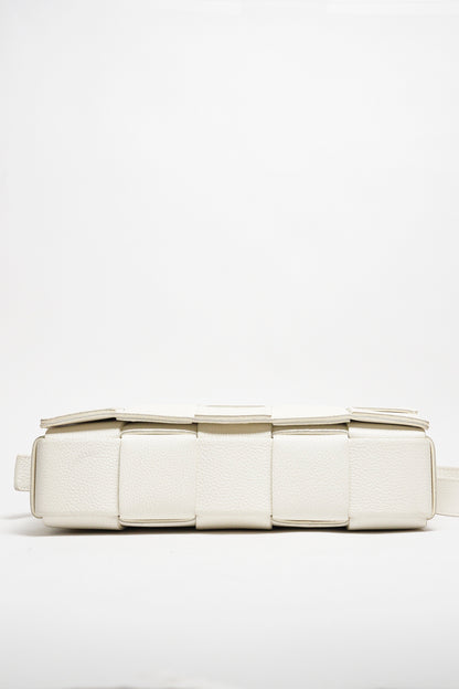 BOTTEGA VENETA 編織肩背包/斜背包 （白色）