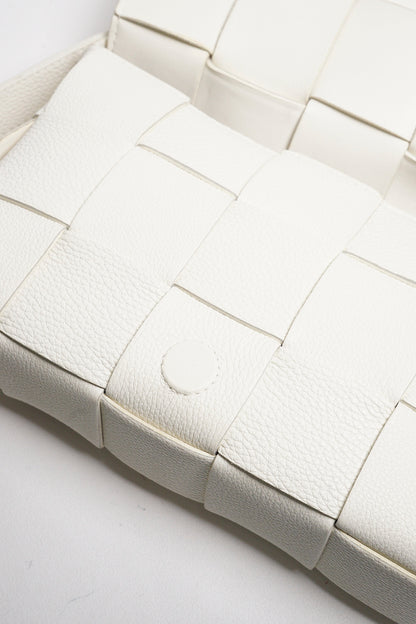 BOTTEGA VENETA 編織肩背包/斜背包 （白色）