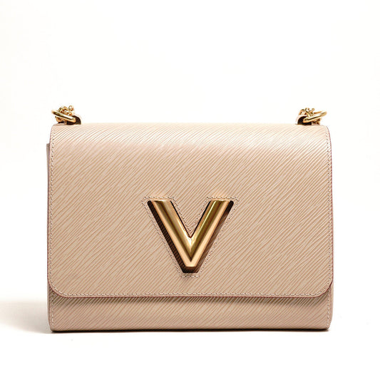 LV Twist MM 鏈條斜背包(灰、偏奶茶色） m21112