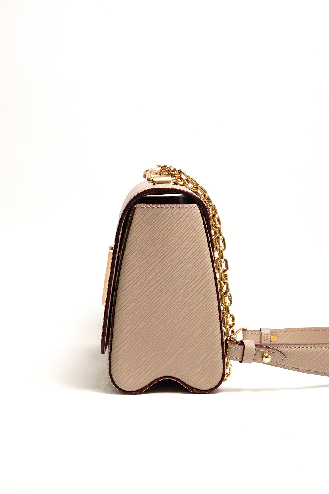 LV Twist MM 鏈條斜背包(灰、偏奶茶色） m21112
